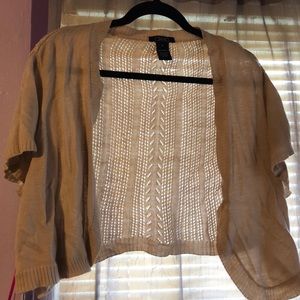 Short Tan Cardigan